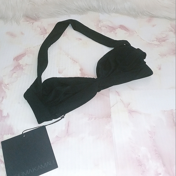 Norma Kamali | Bill Swim Top in Black - Picture 5 of 7